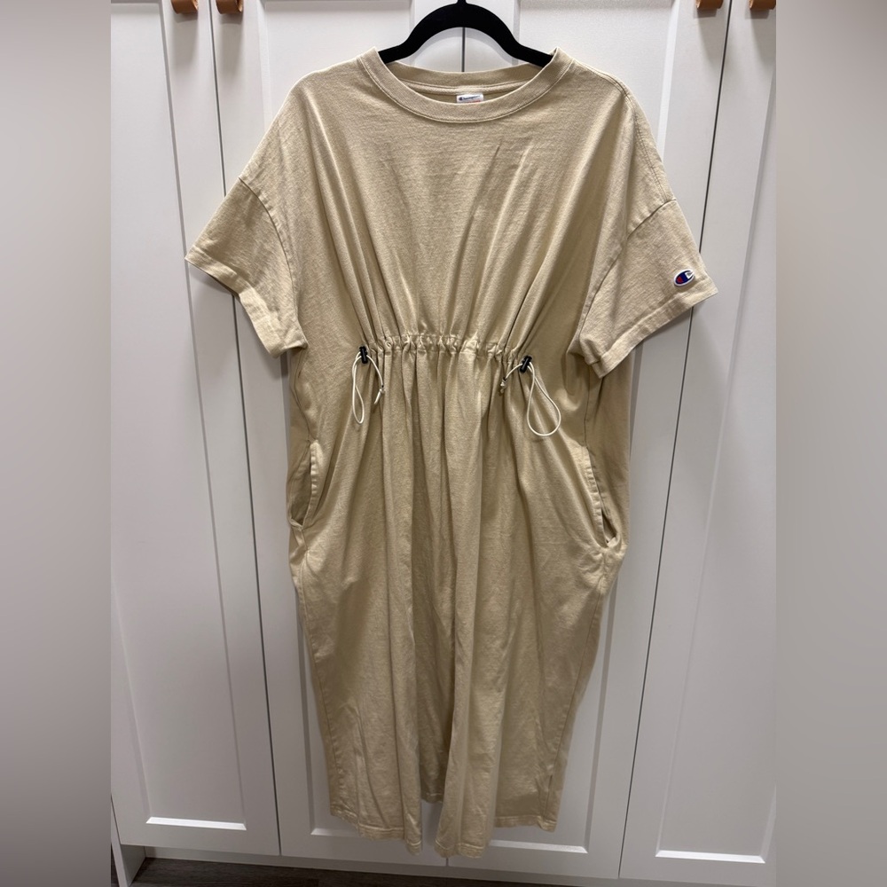 Japanese Champion Tshirt Maxi Dress with Pockets